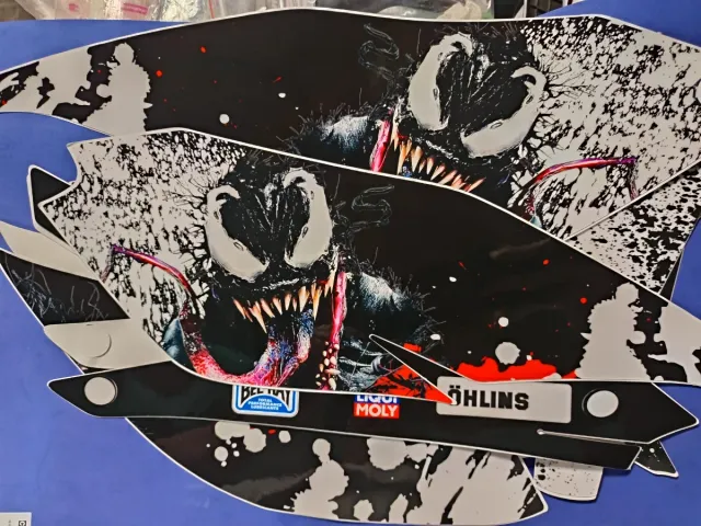 Lote Pegatinas Moto AOL Spider Brembo Dunlop