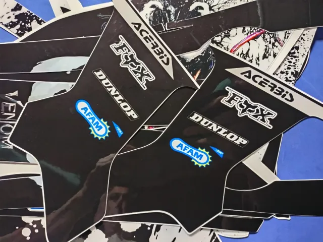 Lote Pegatinas Moto AOL Spider Brembo Dunlop