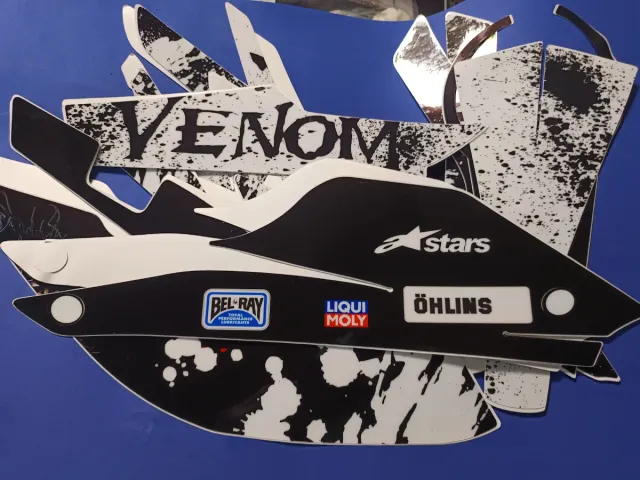 Lote Pegatinas Moto AOL Spider Brembo Dunlop