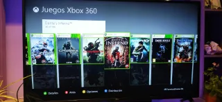 Xbox 360 + 186 Juegos + 2 Mandos