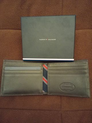 Cartera Billetera Tommy Hilfiger Negra