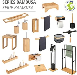 Portarrollos da terra Bambusa, Bambù, Marrone