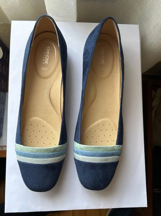 Zapatos Geox azules mujer