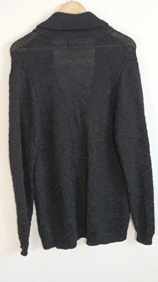 Cárdigan Zara Negro Punto