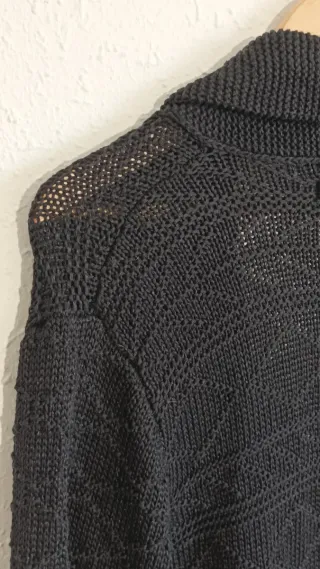Cárdigan Zara Negro Punto
