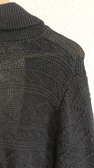 Cárdigan Zara Negro Punto