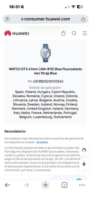 Huawei Watch GT 5 - Smartwatch Argento