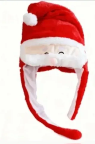 2 Gorros Papá Noel Niños Orejeras