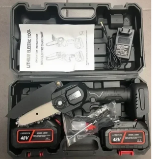 Mini motosega 48V con 2 batterie