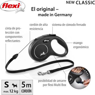 Nuovo Classico S Cordone 5 m, nero