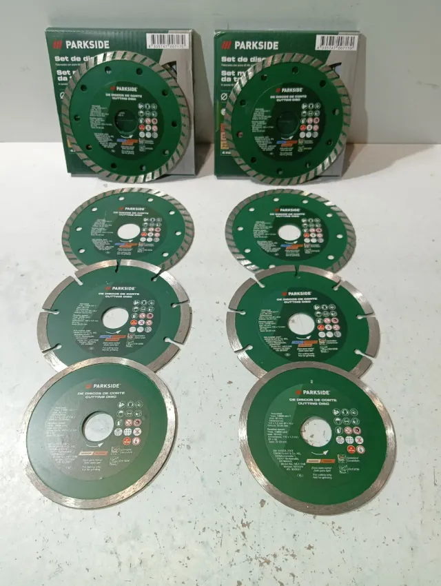 Lote 6 Discos Diamante Parkside