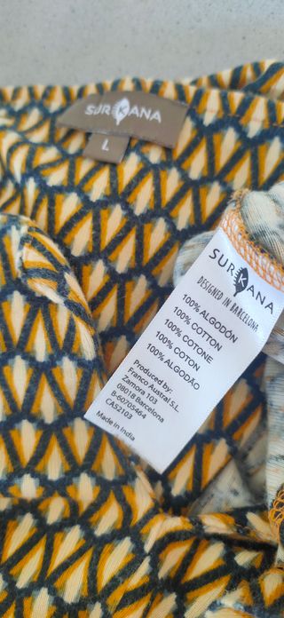 Vestido Surkana Algodón Estampado