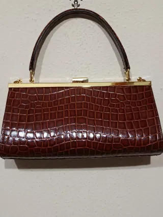 Borsetta a mano BREE pelle effetto coccodrillo
