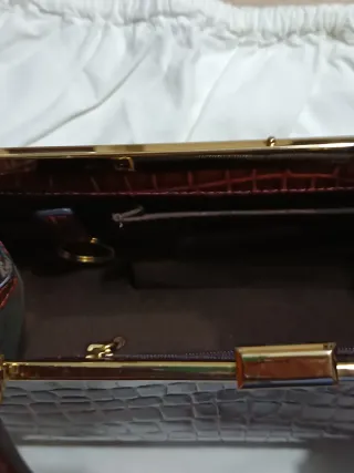 Borsetta a mano BREE pelle effetto coccodrillo