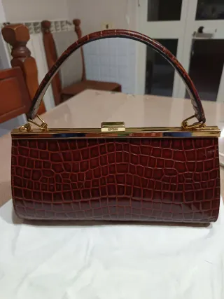 Borsetta a mano BREE pelle effetto coccodrillo