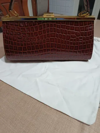 Borsetta a mano BREE pelle effetto coccodrillo
