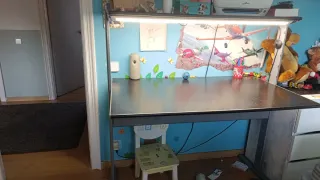 Escritorio infantil con luz