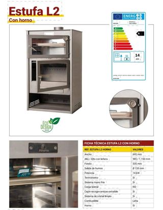 NUEVA Estufa de leña FF-3