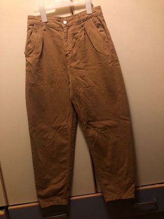 Pantalón Slouchy Stradivarius Marrón Talla 38