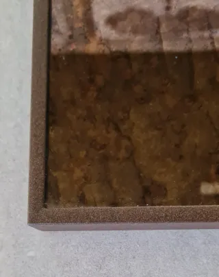 Coppia di Specchi Invecchiati con Cornice in Alluminio