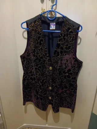 Chaleco de fiesta floral