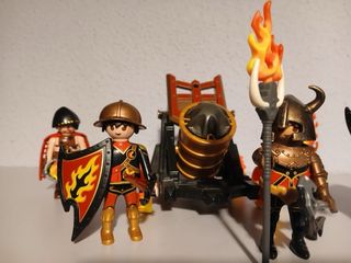 Playmobil Guerreros Fuego con Cañón