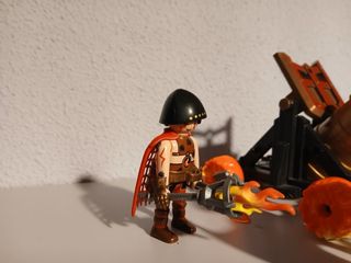Playmobil Guerreros Fuego con Cañón