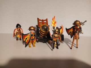 Playmobil Guerreros Fuego con Cañón