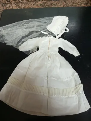 Vestido Comunión Nancy con velo, camisón y cazador