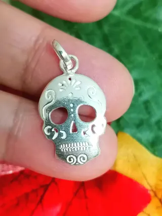 Colgante Calavera Plata Ley 925