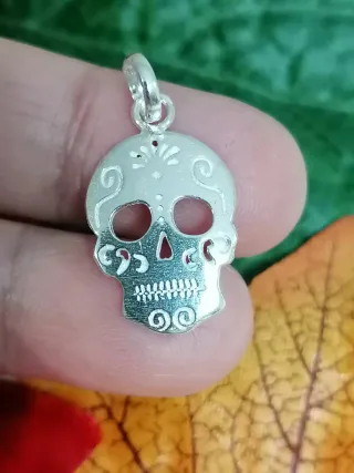 Colgante Calavera Plata Ley 925