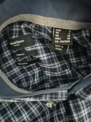 Camisa Pedro del Hierro cuadros azul
