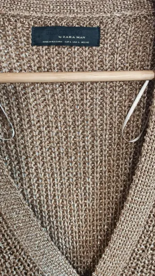 Cárdigan Zara Dorado