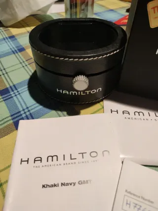 Scatola Orologio Hamilton Khaki Navy GMT