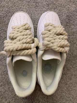 Nike Air Force 1 Blancas Cordones Gruesos T43
