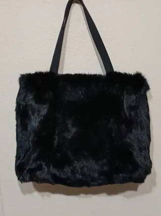 Borsa Hallhuber x Philosophy pelliccia nera