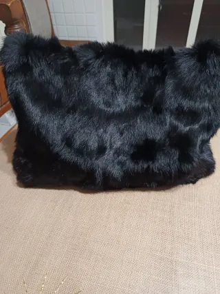 Borsa Hallhuber x Philosophy pelliccia nera