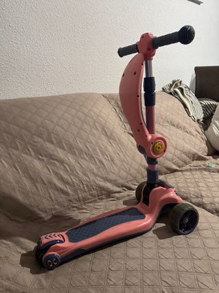 Patinete infantil 3 ruedas rosa y azul