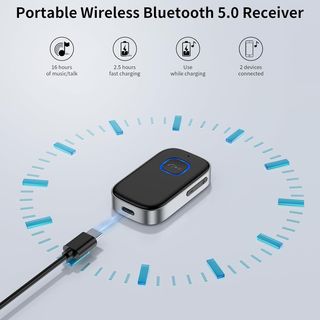 GlasFlength Receptor Aux, Adaptador Bluetooth Coch