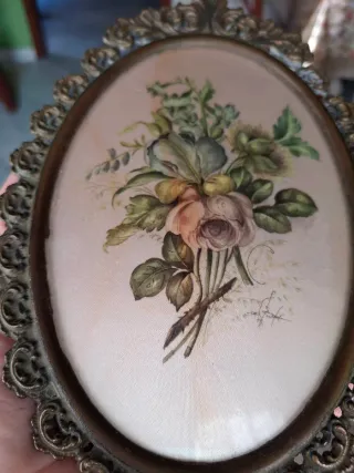 Cornice d'epoca floreale