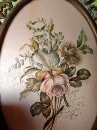 Cornice d'epoca floreale