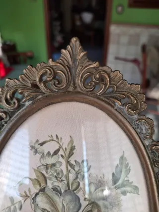 Cornice d'epoca floreale