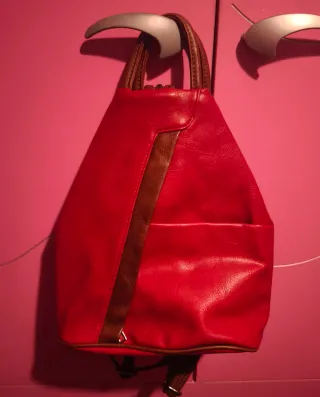 Zaino donna in ecopelle rosso