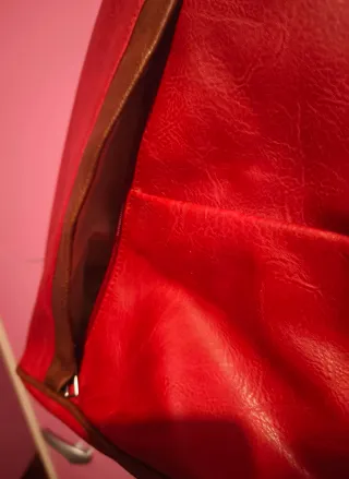 Zaino donna in ecopelle rosso