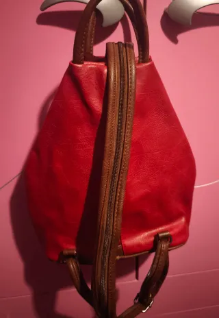 Zaino donna in ecopelle rosso