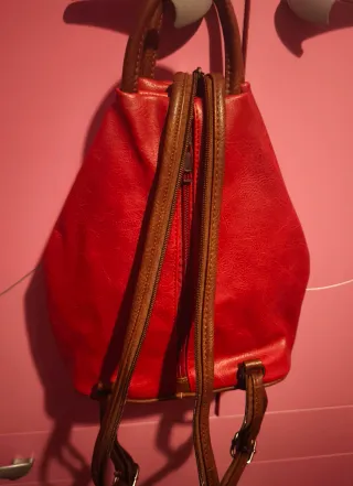 Zaino donna in ecopelle rosso