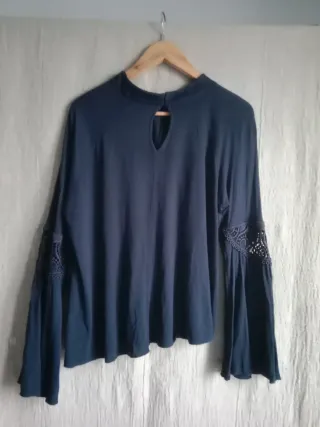 Blusa Salsa azul marino talla M