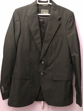 Chaqueta Zara Man Raya Diplomática Negra