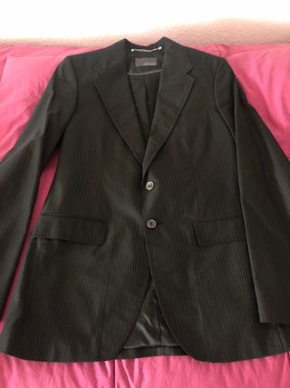 Chaqueta Zara Man Raya Diplomática Negra