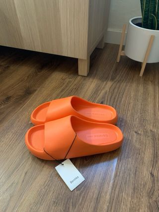 Sandalias Naranjas Plataforma Bershka